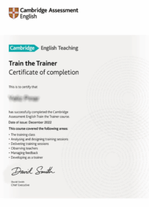 Train the Trainer 