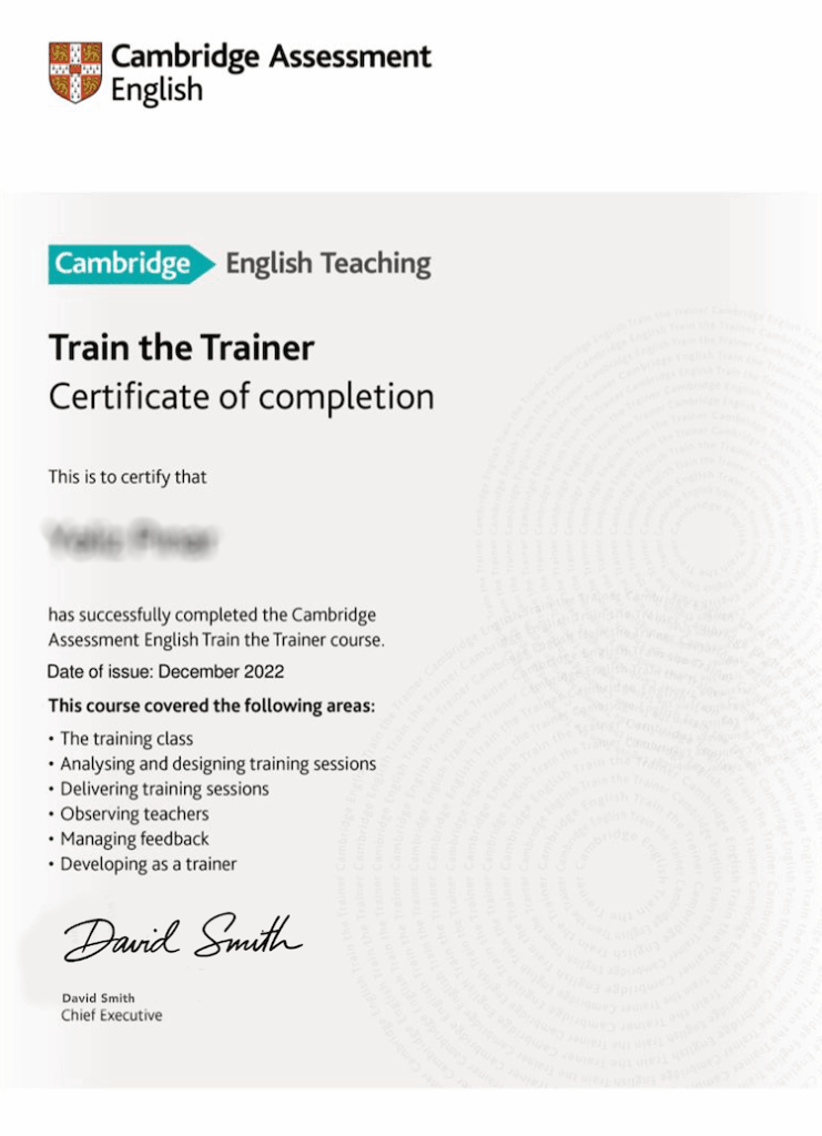 Train the Trainer 